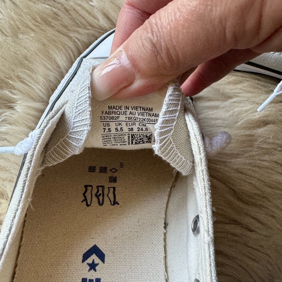 Converse Chuck Taylor All Star shoreline Sneaker Size 7.5 Women's White - Picture 5 of 9
